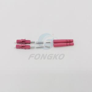 China 3.0mm OM4 Lc/UPC Fiber Optic Connector parts Duplex Fiber Optical Connector factory
