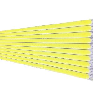 China Cold White 20000k Dc12v 10w 35lm Cob Rigid Led Strip factory
