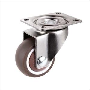 China small caster tiny grey TPR rubber wheels furniture castors 1 inch factory