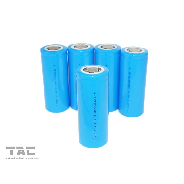 High Rate Discharge 26650 3.2v Lifepo4 Battery 3300mAh For Power Supply