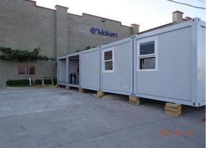 China flat pack container house economic mobile temporary refugee camp factory