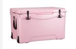 75L Wheeled Rotomolded Cooler Box , Insulated Ice Box With PU Insulation