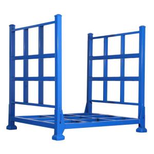 China Galvanized Stacker Rack 1500kg Tire Stacking Rack Deep Blue factory