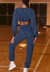 Long Sleeve Sportswear Tracksuits Women Fitness Casual Loose Fitting Tracksuits