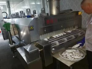 China Minus 120c Liquid Nitrogen Tunnel Freezer Commercial Blast Chiller 2000kg/H 2500kg/H factory