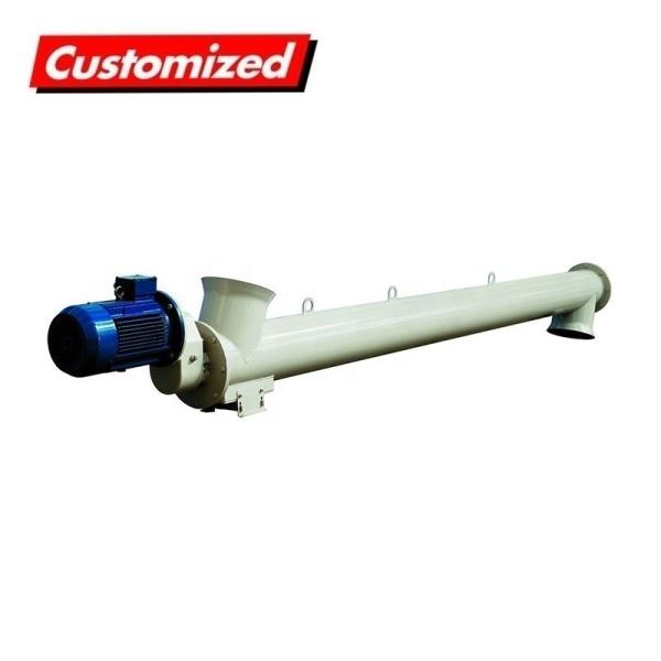 Stainless Steel Inclined Flexible Auger Conveyor For Powder Heavy Duty And