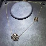 Luxury jewe factory rose gold diamond Necklace 18k gold white gold yellow gold