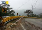 Yellow Road Roller Barrier Anti Corrosion 50 Meters Protective Guardrail