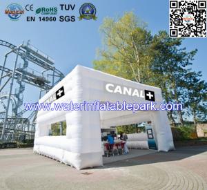 China Modern White Cube Inflatable Booth Tent For Garden Party And Event factory