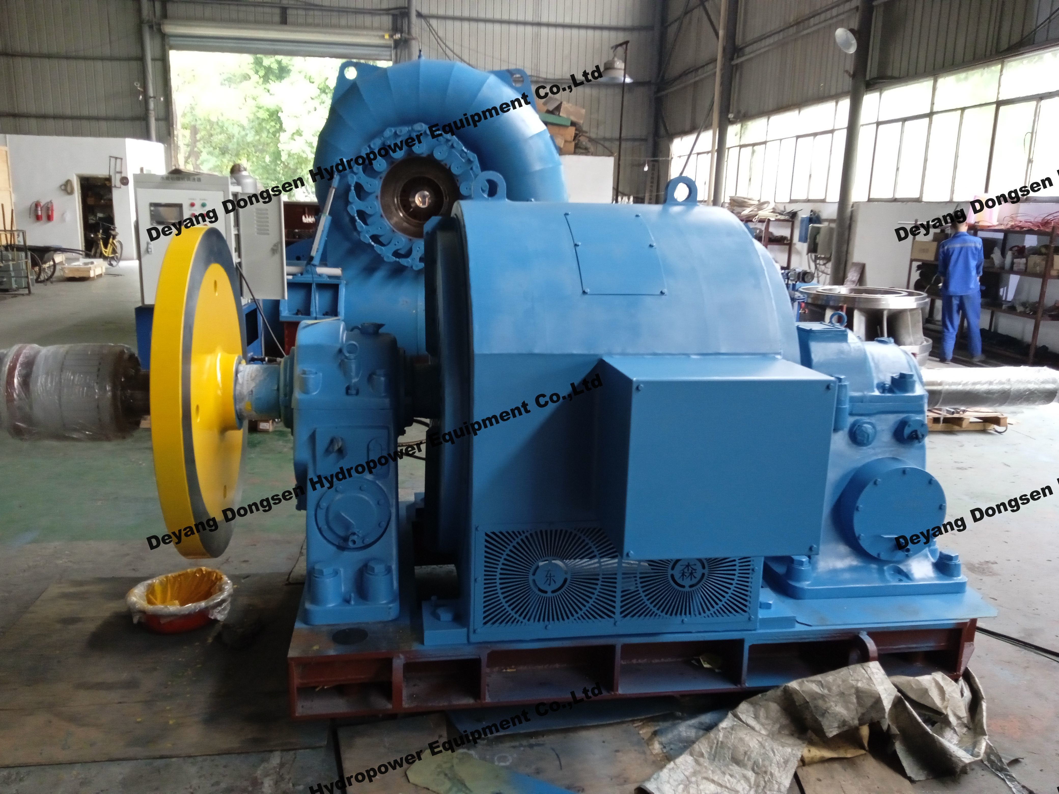 Water Turbine Cooling Controlled by Automatic/Manual Mode 200kw-20mw Power Output