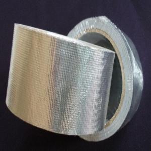 China Silver Reinforced Waterproof Aluminum Foil Coated Fiberglass Cloth factory