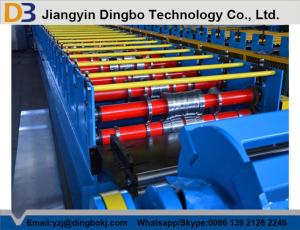 China 22kw Steel Floor Deck Roll Forming Machine With 30 Groups Rollers factory