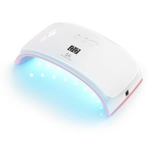 China 2 In 1 UV LED Nail Dryer 42W Gel Polish Curling Lamp With Multi Timer Display factory