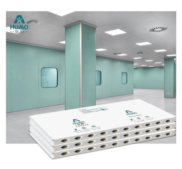 China GMP Impact Resistance Mgo Wall Board Cleanroom Sandwich Panel For Food Factory factory