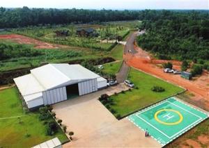 China Steel Structure Helicopter Hangar Construction Steel Frame Structure Maintenance Workshop factory