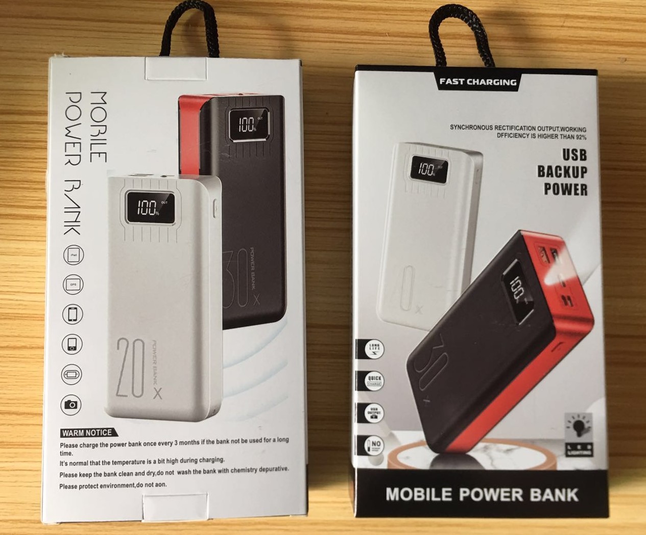 Big capacity 30000mah Power bank with 2 USB output Power Bank 30000 Powerbanks