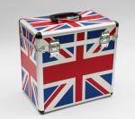 LP 50pcs DVD Storage Case Aluminum Union Flag Tool Carrying Case