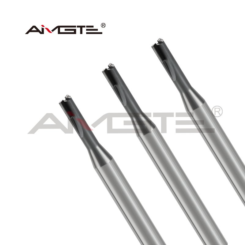High Speed PCD Milling Cutter Aerospace Grade 2 Flute Milling Cutter Customized