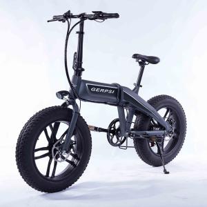 China High Speed 20 Inch Electric Bicycle , 350W 500W Folding Fat Tire Electric Bike factory