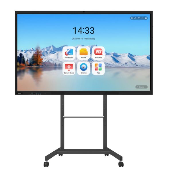 Factory Wholesale IBoard Interactive Whiteboard Android 14 8+128G Interactive Flat Panel Display All In One Windows Optional Wireless Screen
