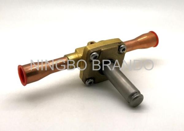 018F6701 Solenoid With Brass Body Copper Pipe Refrigeration Solenoid Valve for