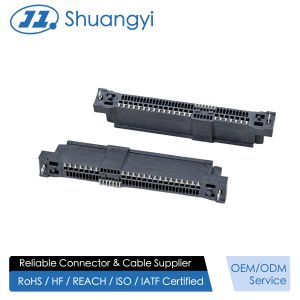 China SAS 29P Female Connector, SMT, Gold-Plated 30U&quot;, PCB Mount, High-Speed Signal and Power Transmission, RoHS &amp;HF Compliant factory