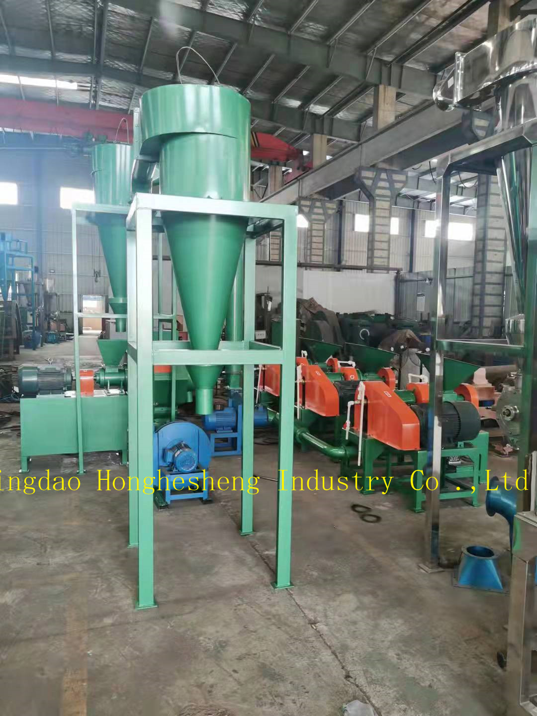 reclaimed rubber machine line for waste tire recycling