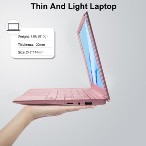 Slim Laptop 10.1 Inch IPS Panel Dual Core Intel 8GB DDR4 SSD English Keyboard