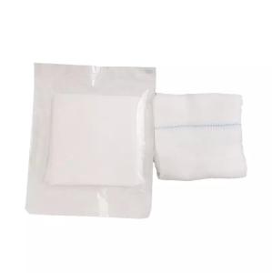 China Medical Gauze Pad X-Ray Detectable 8ply 100% Cotton Gauze Swabs 10cm X 10cm factory