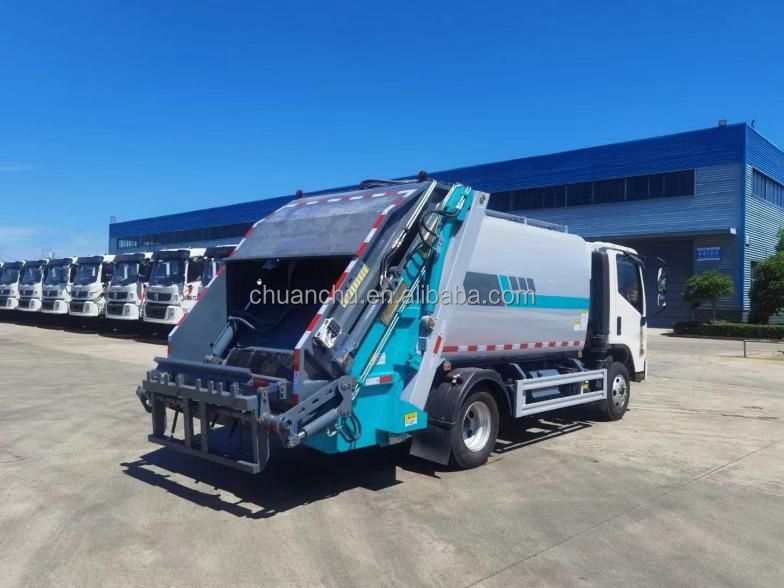 Upgrade Your Garbage Collection and Transfer with Foton 7 Cubic Compression Garbage Truck 6 Tons Euro 4 Emission Standard