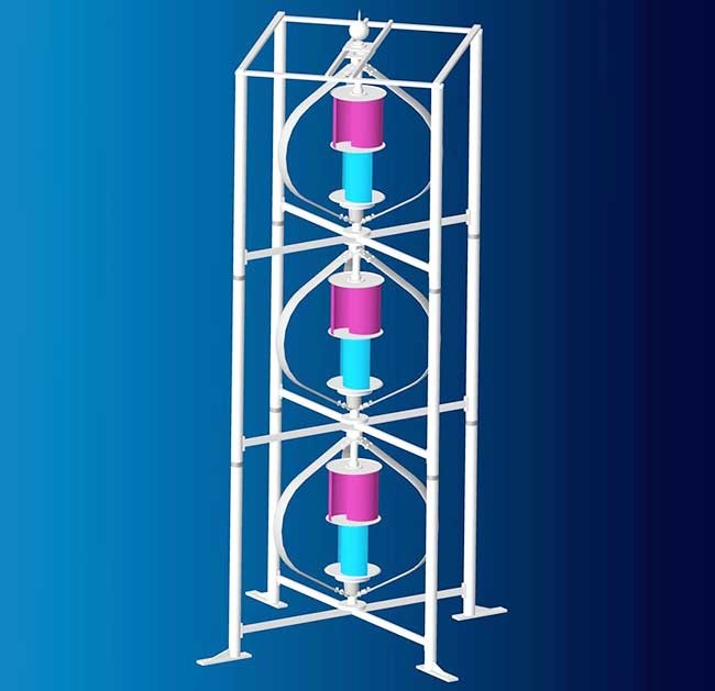 Household Power Supply Combined Solar And Wind Energy System 20 Years Design Life