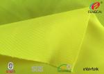 Durable Reflective Fluorescent Material Fabric , Green Reflective Fabric