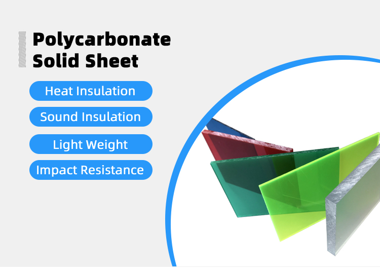 Pc Solid Clear Polycarbonate Sheet Clear Polycarbonate Greenhouse Sun Sheets