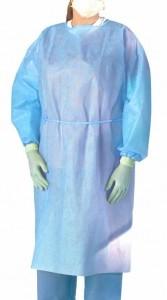 China Eco Friendly PP Isolation Gown , Disposable Patient Gowns Size Optional factory