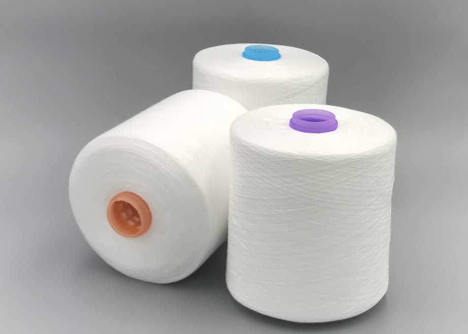 Optic White 40/2 Spun TFO Heat Set Polyester Yarn Reliable China Supplier