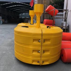 China High Visibility Yellow/Red/Green Plastic Buoy Impact Resistant 1550mm Focal Plane Height factory