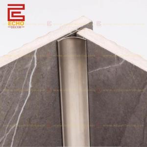 China Stainless Steel Tile Trim Inside Corner Metal Trim for Wall Edges factory