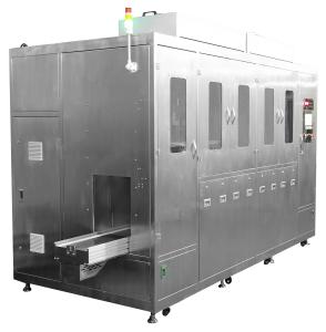 China Stainless Steel Basket Washer Anti Corrosion , 380V Industrial Basket Clean Equipment factory