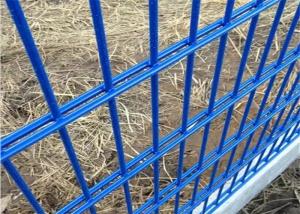 China Heavy Gauge Pvc Coated Welded Double Wire Fence 656 868 Horizontal factory