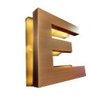 Diy Stainless Steel Shop Metal Logo Led Acrylic Backlit Plate Sign Outdoor