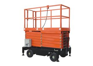 China Mobile Traction Scissor Lift Platform SJY(I) Mobile Scissors Lift Capacity 500kg factory