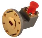 Copper 65GHz 1.85mm WR15 Coaxial Cable Adapter Right Angle