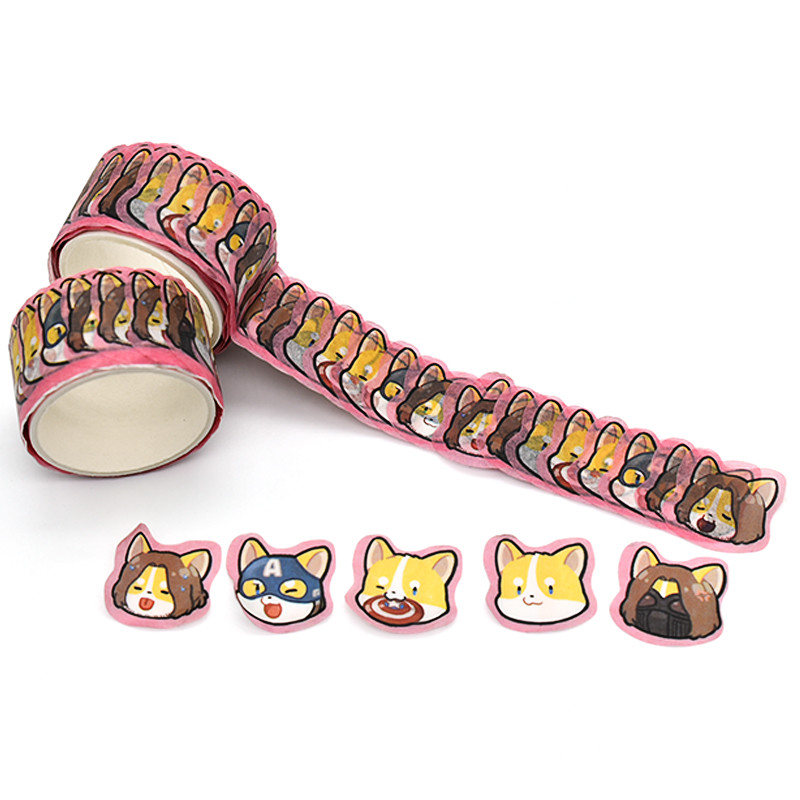 Custom Kawaii DIY Masking Tape Printed Design Own Die Cut Washi Tape