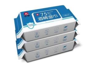 China Hand Cleaning 75% Food Grade Alcohol Wipes With Non Woven Material factory