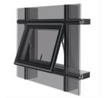 6063 T5 60um Film Glazed Aluminum Curtain Walls Section