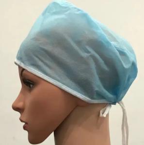 China Tasteless Medical Disposable Bouffant Cap SMS Surgical Caps For Doctors factory