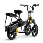 48V 8AH 350W Dual Battery Powered Tricycle For Adults Aluminium Alloy Frame