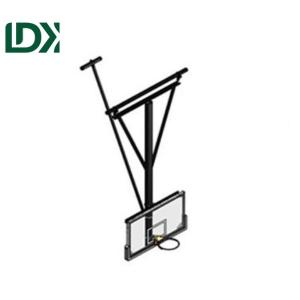China New Design Tempered Glass Basketball Board Ceiling Mounting Basketball Hoop factory