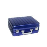 100% Pure Aluminum Hard Case Blue Aluminum Molded Carrying Box