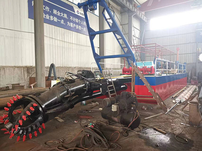 WN200 Cutter Suction Dredger with a red color for sand dredging
